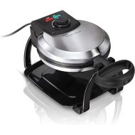 Hamilton Beach Flip Belgian Waffle Maker with Browning Control, Non-Stick Grids, Indicator Lights, Lid Lock and Drip Tray, Stainless Steel (26010R)