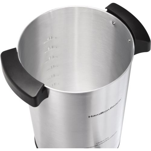  [아마존 핫딜] [아마존핫딜]Hamilton Beach 45 Cup Coffee Urn and Hot Beverage Dispenser, Silver (40515R)