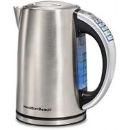 [아마존핫딜][아마존 핫딜] Hamilton Beach 1.7 Liter Variable Temperature Electric Kettle for Tea and Water, Cordless, LED Indicator, Keep Warm, Auto-Shutoff and Boil-Dry Protection, Stainless Steel (41020R)