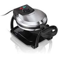 [아마존핫딜][아마존 핫딜] Hamilton Beach Flip Belgian Waffle Maker with Browning Control, Non-Stick Grids, Indicator Lights, Lid Lock and Drip Tray, Stainless Steel (26010R)