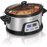 [아마존핫딜][아마존 핫딜] Hamilton Beach Stay or Go Portable 6-Quart Programmable Slow Cooker With FlexCook Dual Digital Timer for 2 Heat Settings, Lid Lock (33861)