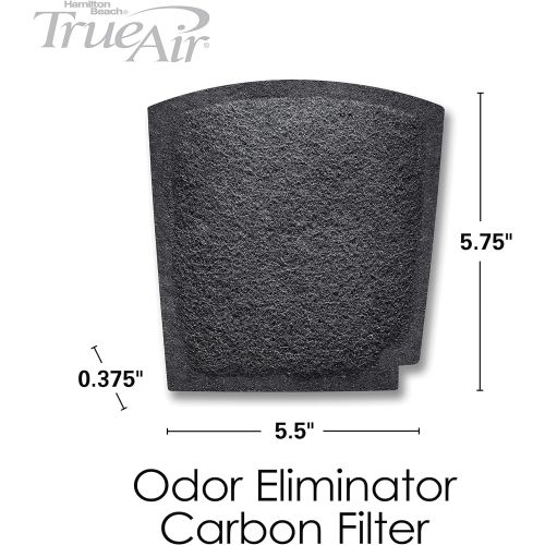  [아마존베스트]Hamilton Beach Replacement Carbon Pet Filter(04234G). Works with TrueAir 04531GM, 04530GM, 04532GM