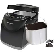 [아마존베스트]Hamilton Beach 2 lb Digital Bread Maker, Programmable, 12 Settings + Gluten Free, Dishwasher Safe Pan + 2 Kneading Paddles, Black (29882)