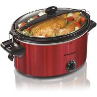 [아마존베스트]Hamilton Beach 33451 Slow Cooker, 5 quart, Red