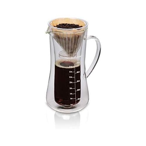  [아마존베스트]Hamilton Beach 40406 Pour-Over Coffee Maker, 17 Ounces, Glass Carafe