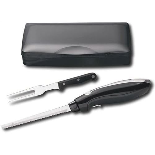  [아마존베스트]Hamilton Beach Electric Knife, with Stainless Steel Blade, and Ergonomically Designed Handle for Easy Grip, with a Sturdy Neat Case, BONUS FREE Carving Fork Included