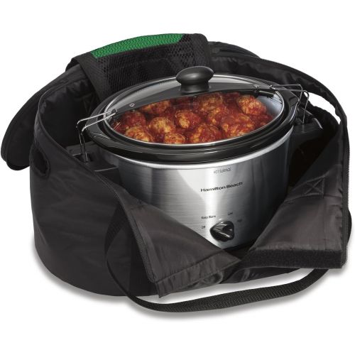  [아마존베스트]Hamilton Beach Travel Case & Carrier Insulated Bag for 4, 5, 6, 7 & 8 Quart Slow Cookers (33002)