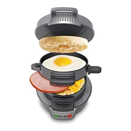  [아마존베스트]Hamilton Beach Breakfast Sandwich Maker & 150 Breakfast Sandwich Recipe Book