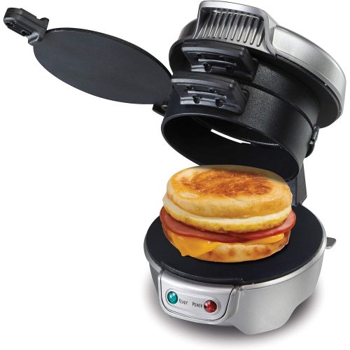  [아마존베스트]Hamilton Beach Breakfast Sandwich Maker & 150 Breakfast Sandwich Recipe Book