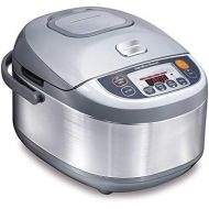 [아마존베스트]Hamilton Beach 37570 Advanced Multi-Function, Fuzzy Logic Rice Cooker, 3.5 Quart, Stainless Steel