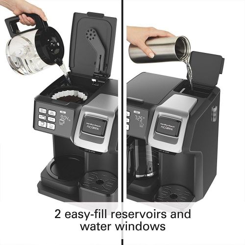  [아마존베스트]Hamilton Beach FlexBrew 2-Way Brewer Programmable Coffee Maker (49976) with Extended Warranty