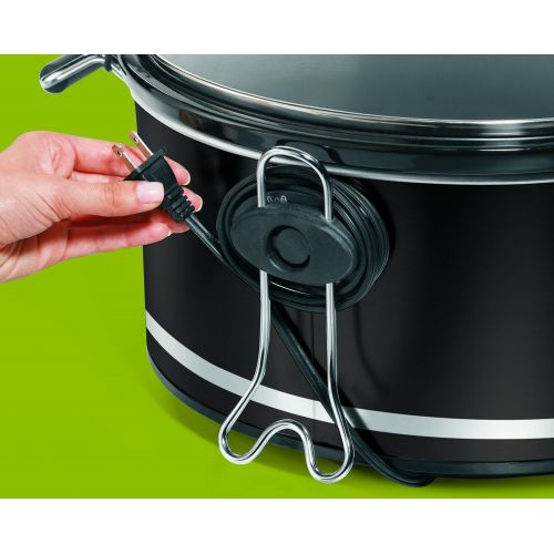  [아마존베스트]Hamilton Beach 33182 8-Quart Oval Slow Cooker, Black (Discontinued)