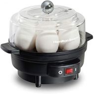 [아마존베스트]Hamilton Beach Electric Egg Cooker and Poacher for Soft, Hard Boiled or Poached with Ready Timer, Holds 7, Black (25500)