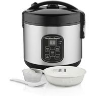 [아마존베스트]Hamilton Beach (37518) Rice Cooker, 4 Cups uncooked resulting in 8 Cups Cooked with Steam & Rinse Basket