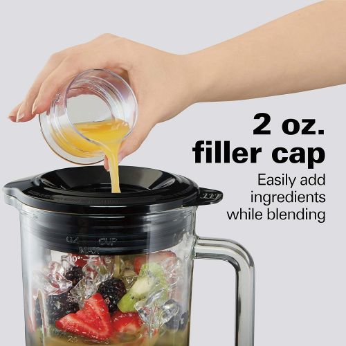  [아마존베스트]Hamilton Beach Multi-Mix Blender with 40oz Glass Jar and 14-Functions for Grinding, Puree, Ice Crush, Shakes and Smoothies, 800 Watts, Stainless Steel (54210): Kitchen & Dining