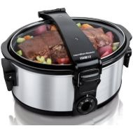 [아마존베스트]Hamilton Beach 33461 Stay or Go 6-Quart Portable Slow Cooker