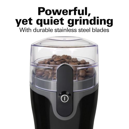  Hamilton Beach Fresh Grind 4.5oz Electric Coffee Grinder for Beans, Spices and More, Stainless Steel Blades, Black (80335R)