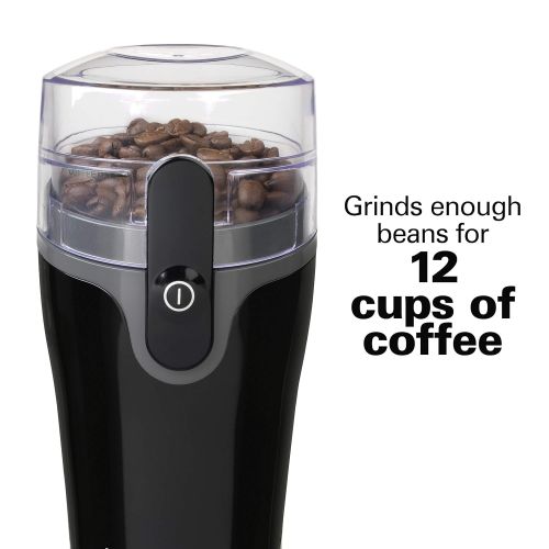  Hamilton Beach Fresh Grind 4.5oz Electric Coffee Grinder for Beans, Spices and More, Stainless Steel Blades, Black (80335R)