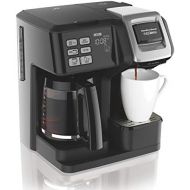 [아마존베스트]Hamilton Beach 49976 FlexBrew Coffee Maker, Single Serve & Full Pot, Compatible with K-Cup Pods or Grounds, Programmable, Black (49976)