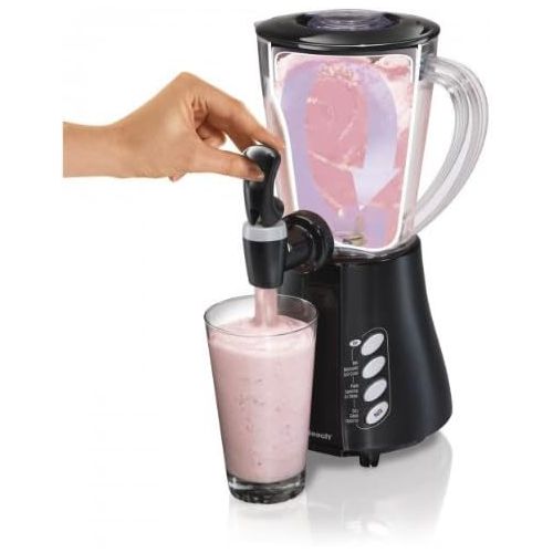  Hamilton Beach Wave Station Express Dispensing Blender with 48 oz Jar, Black (58615)