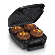 Hamilton Beach 4-Serving Electric Indoor, Removable Nonstick Plates, Low Fat Grilling, Black (25357)