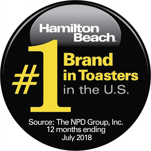  Hamilton Beach Stainless Steel 2 Slice Extra Wide Toaster with Shade Selector, Toast Boost, Slide-Out Crumb Tray, Auto-Shutoff and Cancel Button, Black (22671)