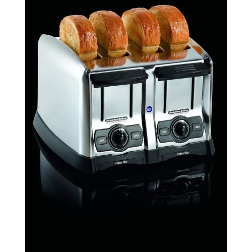  Hamilton Beach 24850 Hamilton Beach 4 Slice Extra-Wide Slot Commercial Toaster, Chrome, 120 Volts