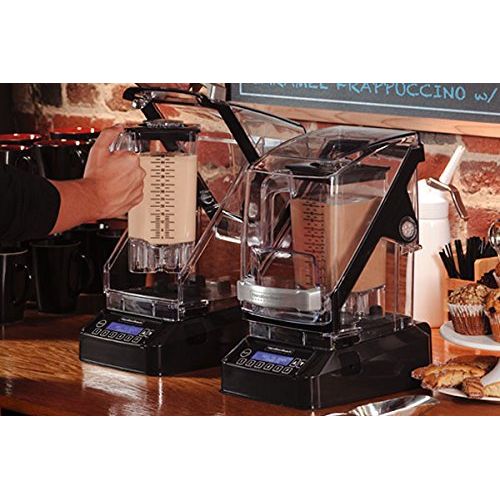  Hamilton Beach Commercial HBH755 The Eclipse Blender, 64 oz./2L, 3 hp, Quiet Blend Technology, 18.5 Height, 8.5 Width, 10.75 Length, Black