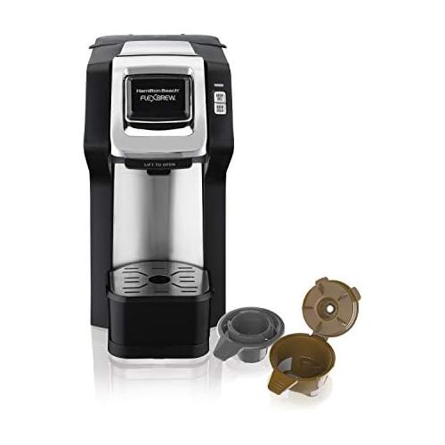  Hamilton Beach (49979) Single Serve Coffee Maker,Compatible withpod Packs and Ground Coffee, Flexbrew with Adjustable Brew Strength, Black