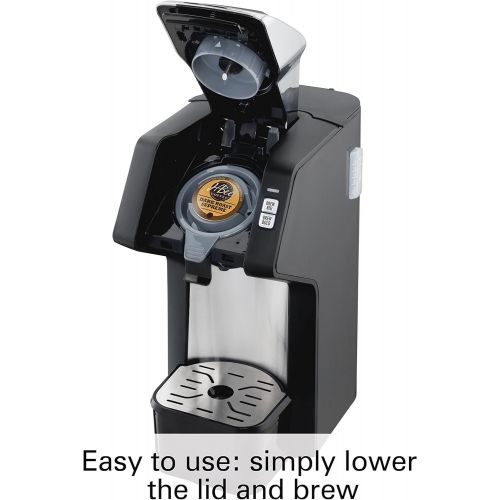  Hamilton Beach (49979) Single Serve Coffee Maker,Compatible withpod Packs and Ground Coffee, Flexbrew with Adjustable Brew Strength, Black