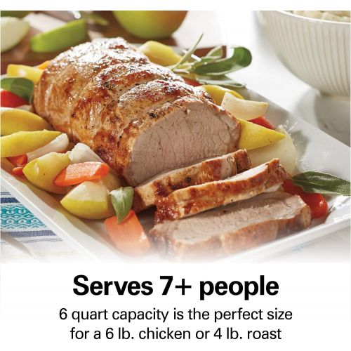  Hamilton Beach Programmable Slow Cooker, Stovetop Sear & Cook, 6 Quarts, Silver (33662)