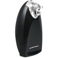 Hamilton Beach Classic Chrome Heavyweight Electric Automatic Can Opener with SureCut Patented Technology, Knife Sharpener, Cord Storage, Black (76380Z)