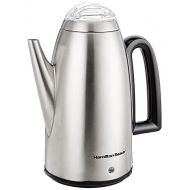 Hamilton Beach 12 Cup Electric Percolator Coffee Maker with Cool Touch Handle, Stainless Steel (40614R)