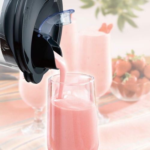  Hamilton Beach Wave Crusher Blender with 14 Functions & 40oz Glass Jar for Shakes and Smoothies, Black (54220)