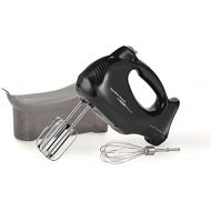 Hamilton Beach 6-Speed Electric Hand Mixer with Snap-On Case, Beaters, Whisk, Black (62692)