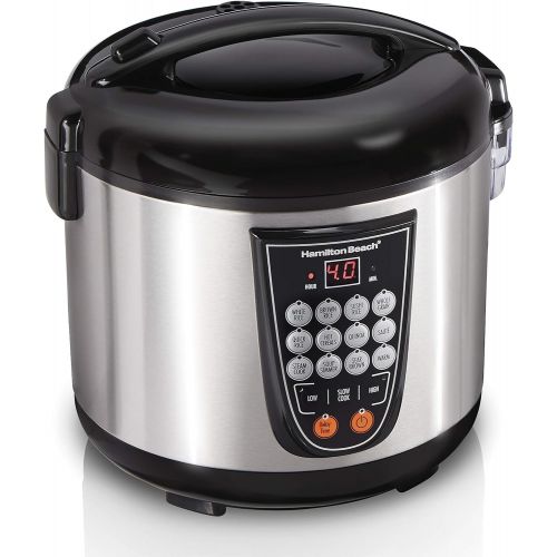  Hamilton Beach (37571) Digital MultiCooker, 4.5 Quart Capacity, 14 Pre-Programmed Settings, Stainless Steel