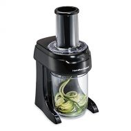 Hamilton Beach 3-in-1 Electric Vegetable Spiralizer & Slicer With 3 Cutting Cones for Veggie Spaghetti, Linguine, and Ribbons, 6-Cups, Black (70930)