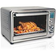 Hamilton Beach Digital Convection Countertop Toaster Oven with Rotisserie, Large 6-Slice, Stainless Steel (31190C)