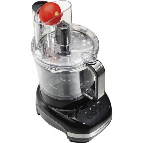  Hamilton Beach Big Mouth Duo Plus 12-Cup Food Processor & Vegetable Chopper with Additional Mini 4-Cp Bowl, Black (70580)