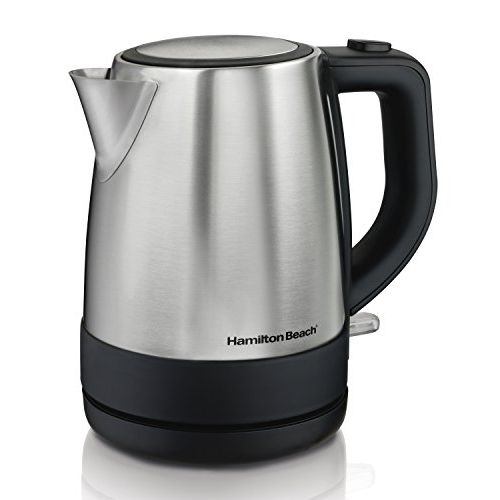  Hamilton Beach Electric Tea Kettle, Water Boiler & Heater, 1 L, Cordless, Auto-Shutoff & Boil-Dry Protection, Stainless Steel (40998)