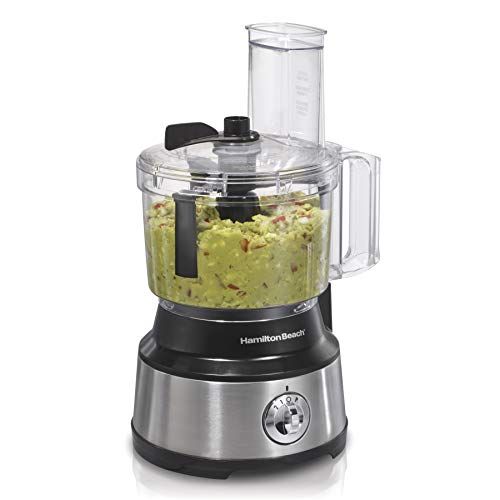  Hamilton Beach 10-Cup Food Processor & Vegetable Chopper with Bowl Scraper, Stainless Steel (70730)