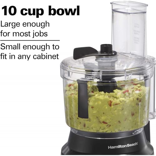  Hamilton Beach 10-Cup Food Processor & Vegetable Chopper with Bowl Scraper, Stainless Steel (70730)