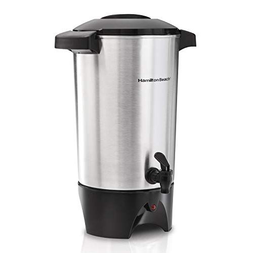  Hamilton Beach 45 Cup Coffee Urn and Hot Beverage Dispenser, Silver (40515R)