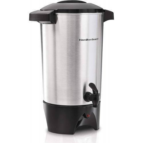  Hamilton Beach 45 Cup Coffee Urn and Hot Beverage Dispenser, Silver (40515R)
