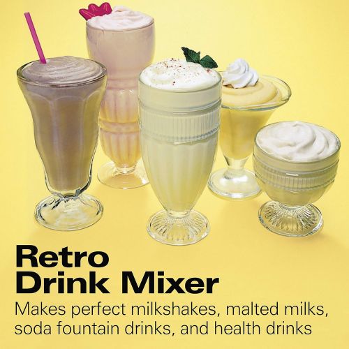  Hamilton Beach 730C DrinkMaster Classic Drink Mixer, 28 oz Mixing Cup, Chrome