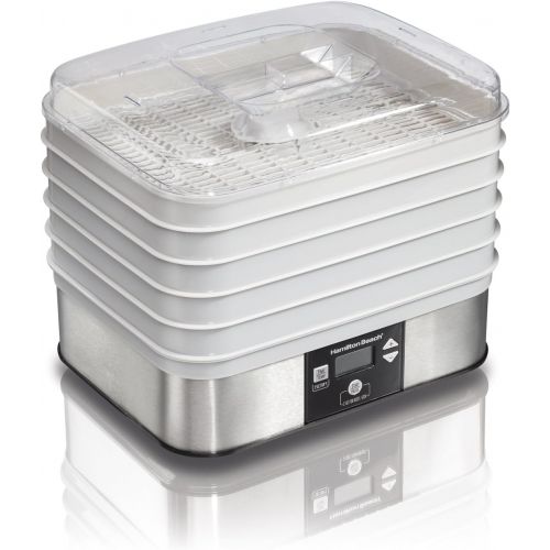  Hamilton Beach 32100A Digital Food Dehydrator, 5 Tray, Gray