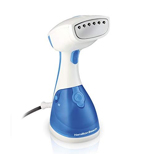  Hamilton Beach Handheld Garment Steamer for Clothes, Fabric and Drapes, 15 Minutes of Continuous Steam, Portable Wrinkle-Remover for Home and Travel, 1000W (11555)