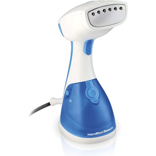  Hamilton Beach Handheld Garment Steamer for Clothes, Fabric and Drapes, 15 Minutes of Continuous Steam, Portable Wrinkle-Remover for Home and Travel, 1000W (11555)