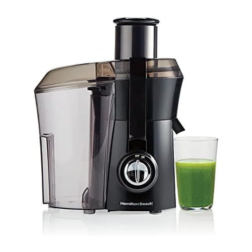  Hamilton Beach Juicer Machine, Big Mouth 3” Feed Chute, Centrifugal, Easy to Clean, BPA Free, 800W, (67601A), Black