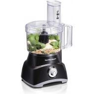 Hamilton Beach 8-Cup Compact Food Processor & Vegetable Chopper for Slicing, Shredding, Mincing, and puree, 450 Watts, Black (70740)